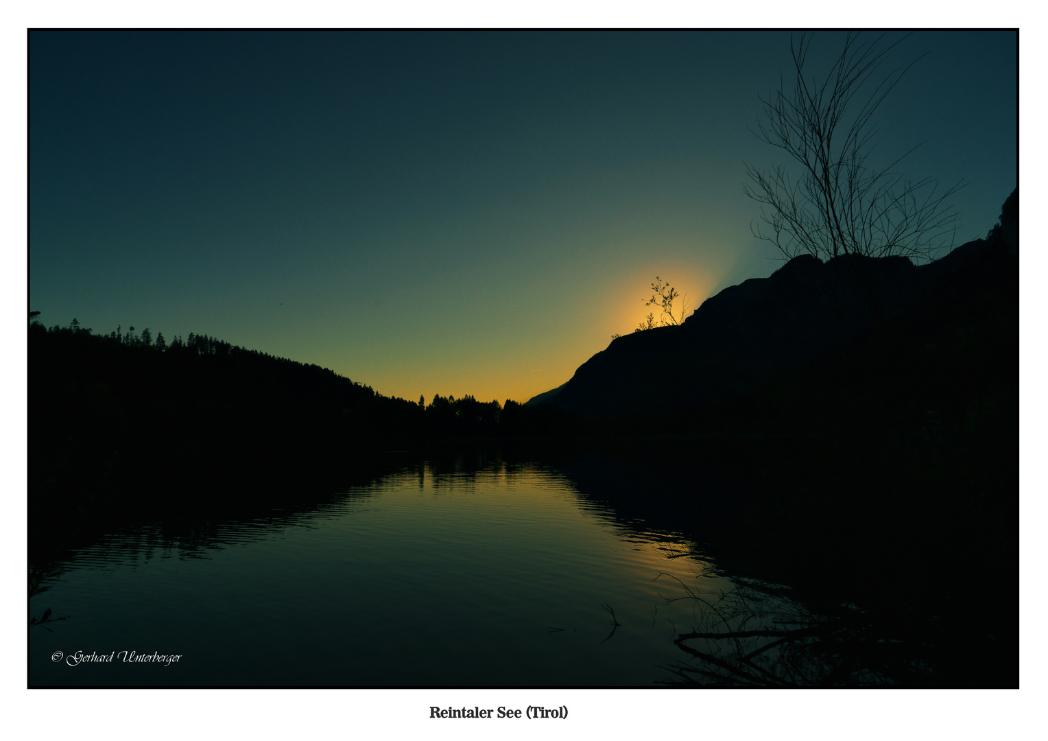 Blaue Stunde am Reintaler See