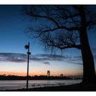 Blaue Stunde am Rhein