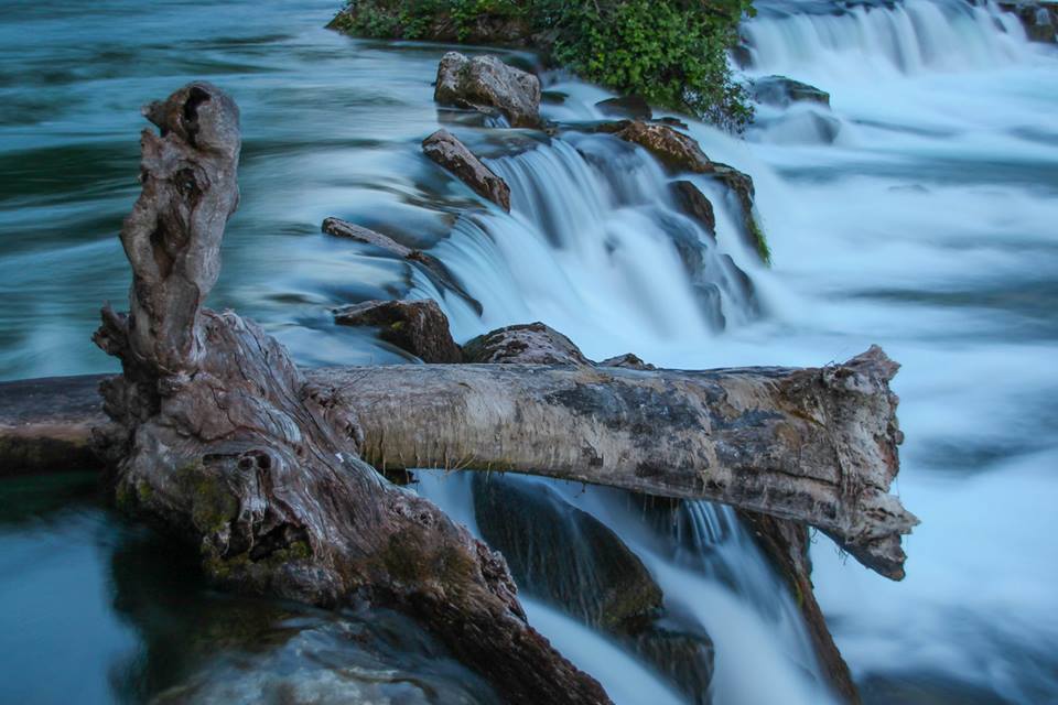 Blaue Stunde am Rheinfall (CH)