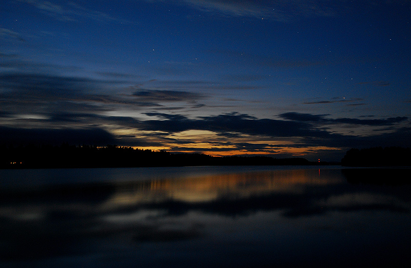 Blaue Stunde am Ryökäsvesi