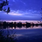 Blaue Stunde am Satzdorfer See bei Cham