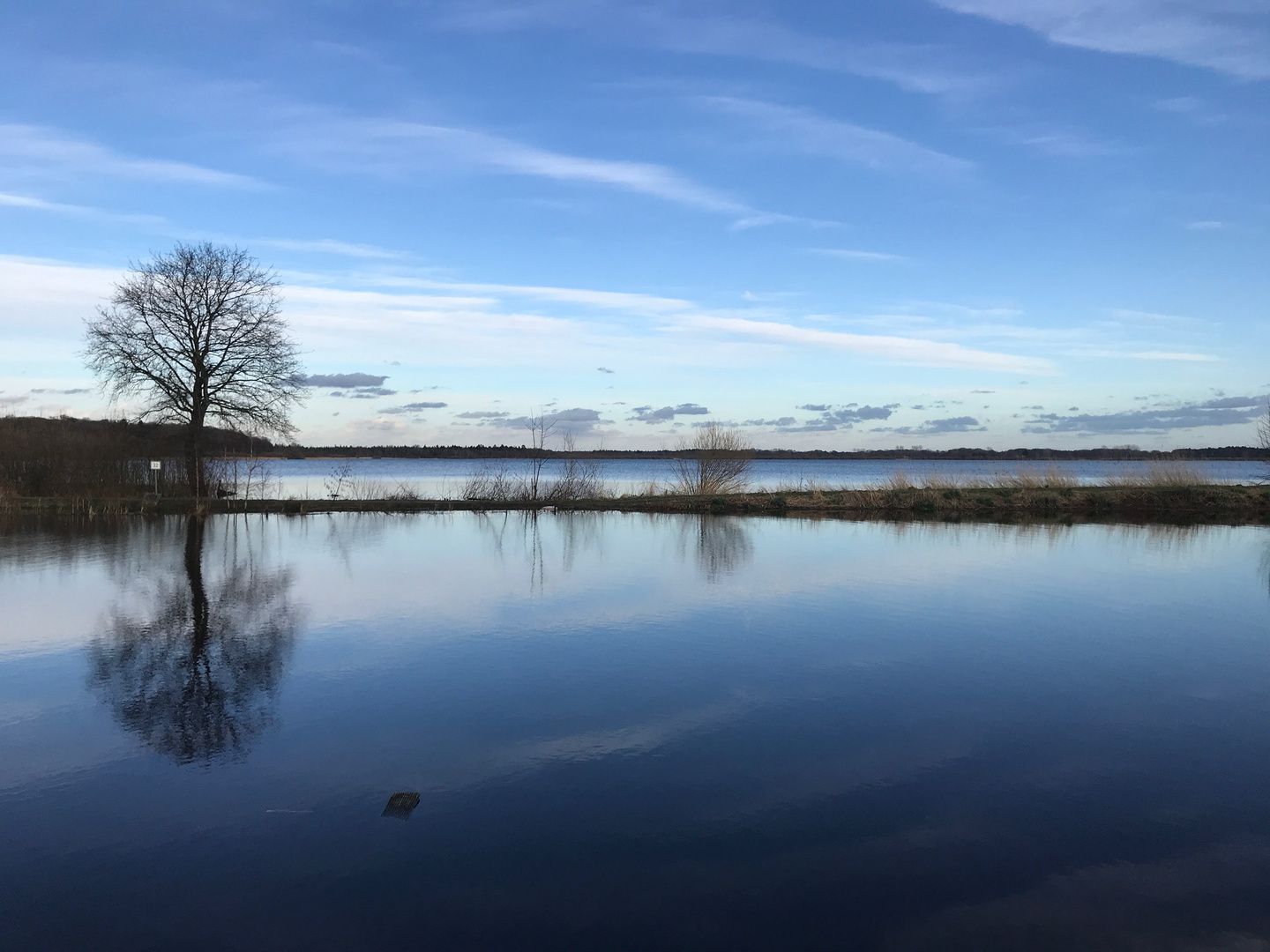 Blaue Stunde am See