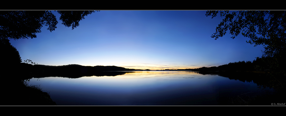 blaue Stunde am Seehamer See