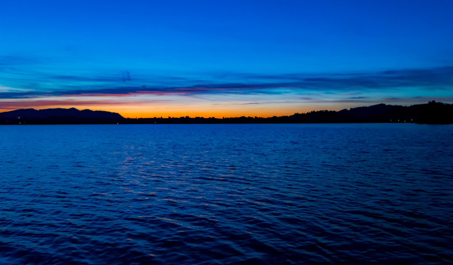 Blaue Stunde am Sihlsee - 2