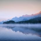 Blaue Stunde am Silsersee