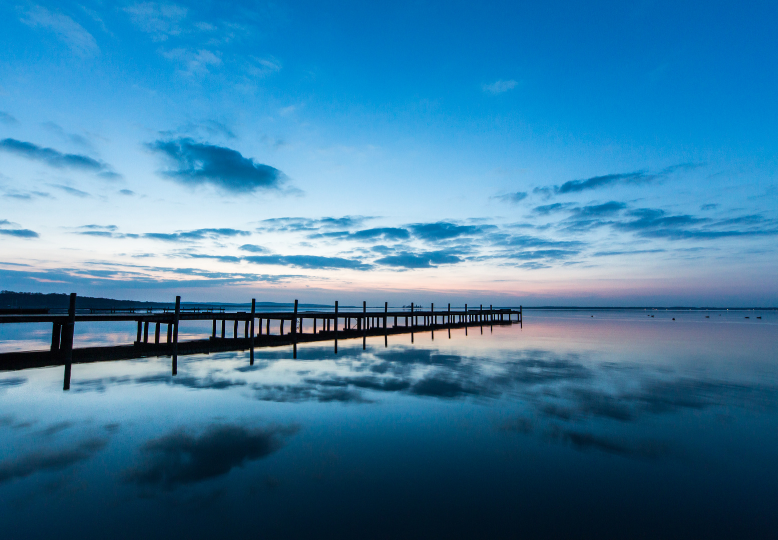 Blaue Stunde am Steinhuder Meer