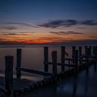 Blaue Stunde am Strand