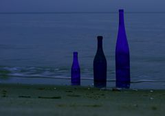 Blaue Stunde am Strand ...