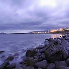 Blaue Stunde am Strand