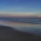 Blaue Stunde am Strand 