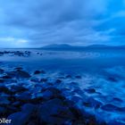 Blaue Stunde am Strand