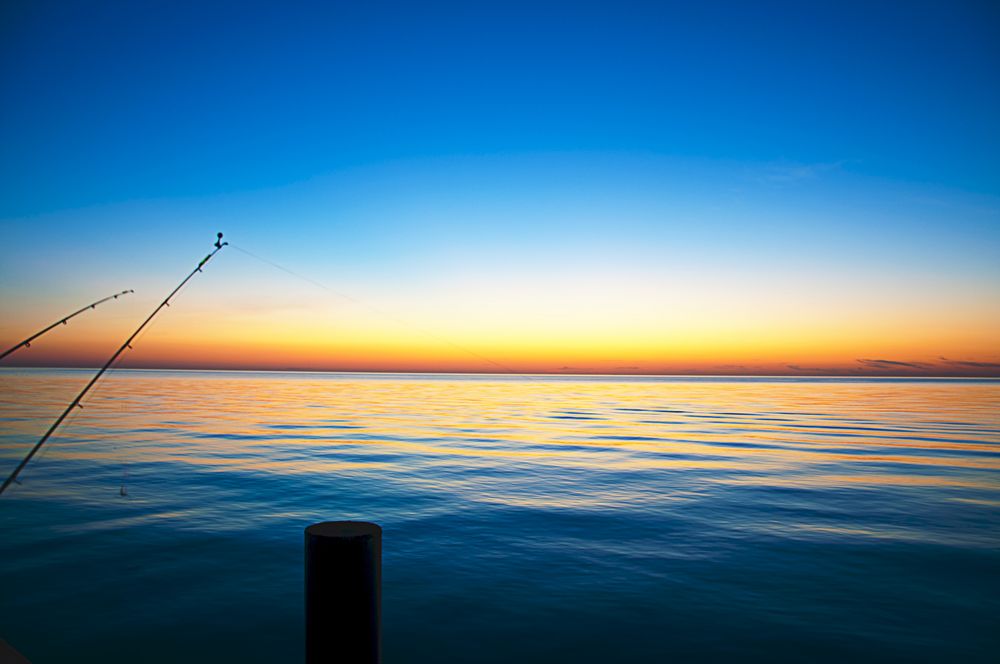 Blaue Stunde am Strand von Graal-Müritz