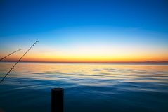 Blaue Stunde am Strand von Graal-Müritz