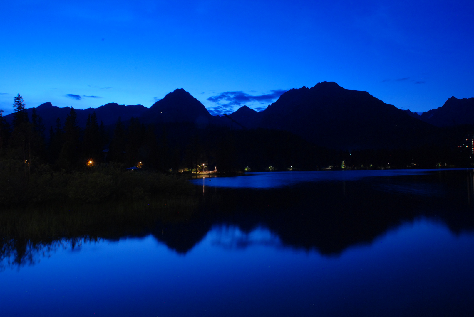 Blaue Stunde am Strbske Pleso