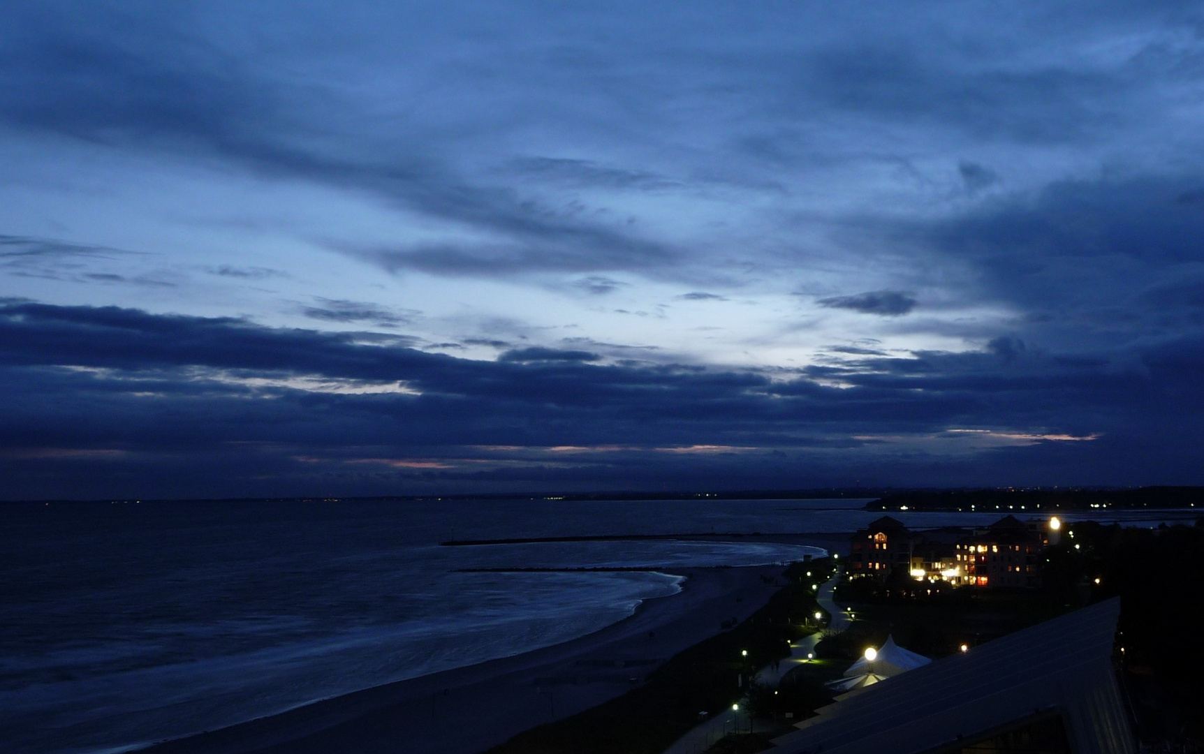 Blaue Stunde am Südstrand Fehmarn