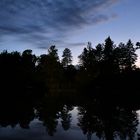 Blaue Stunde Am Teich