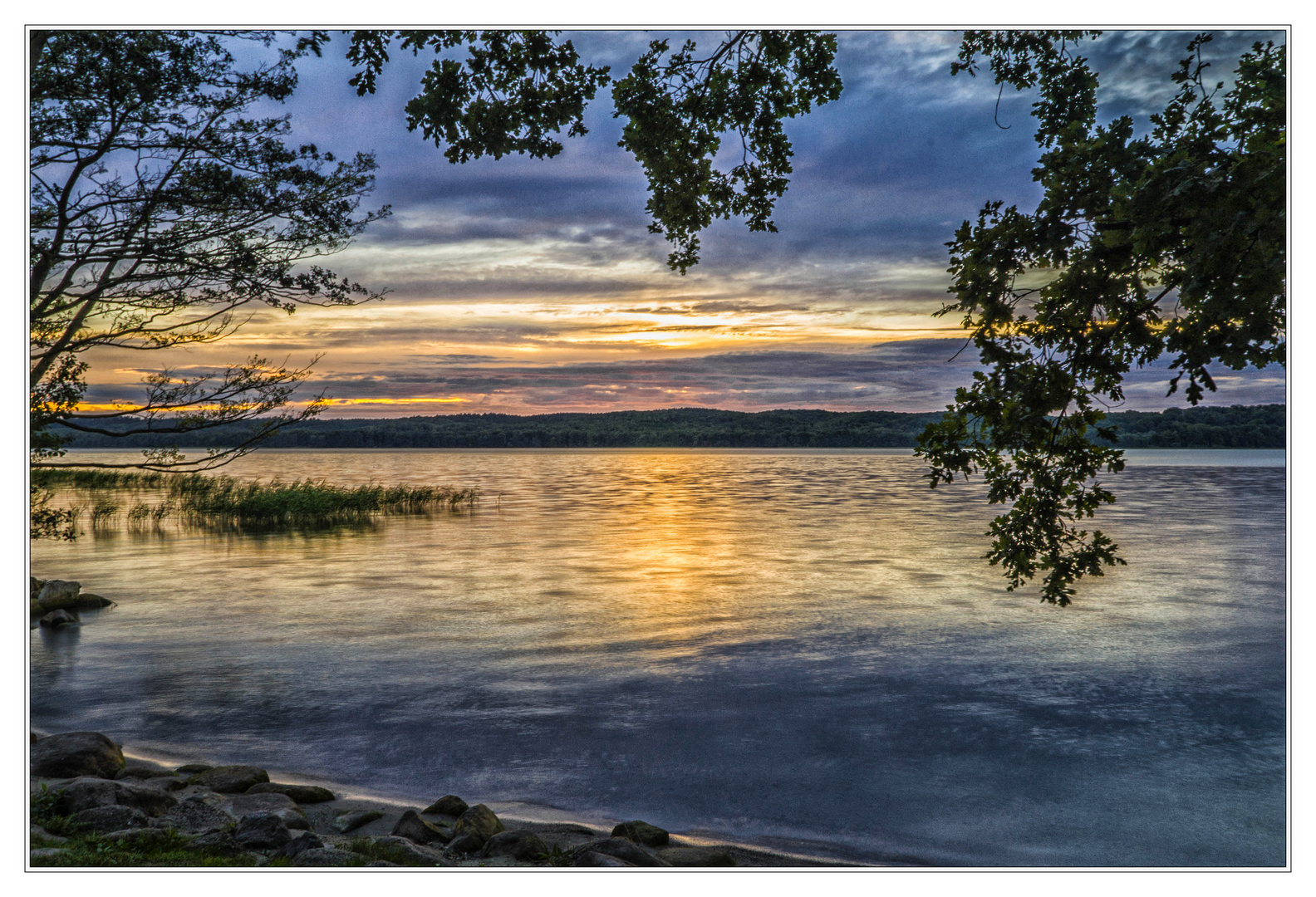 Blaue Stunde am Tollensesee