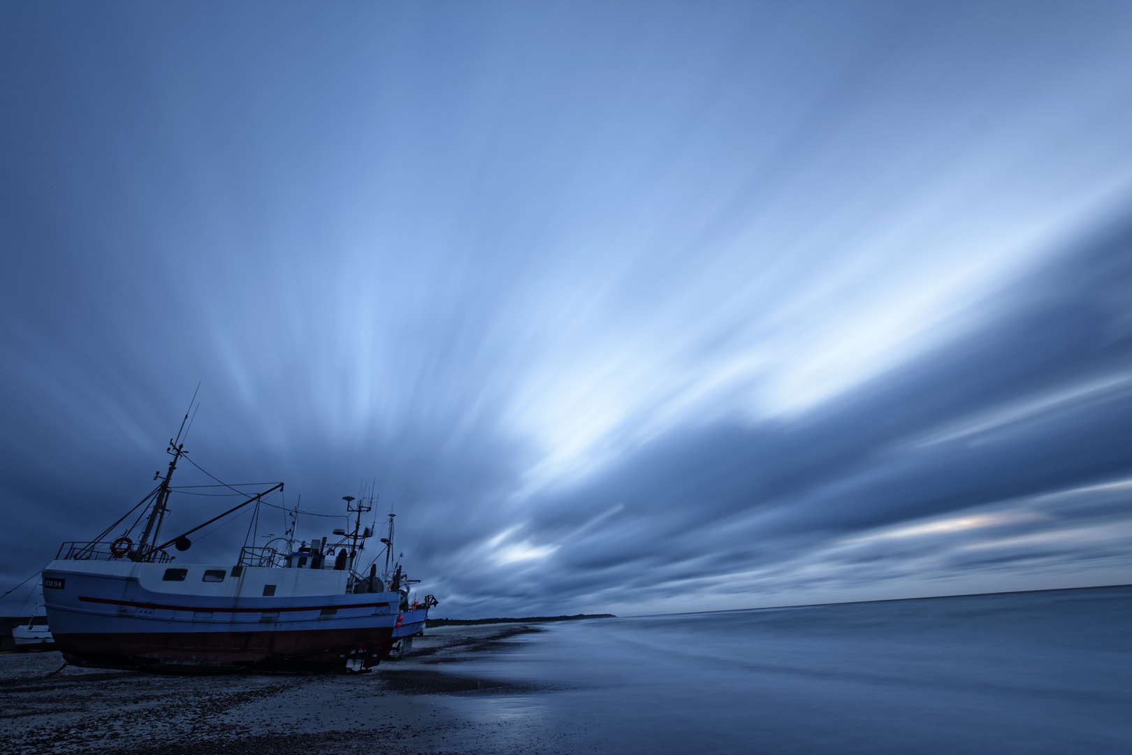 Blaue Stunde am Torup Strand, Dänemark