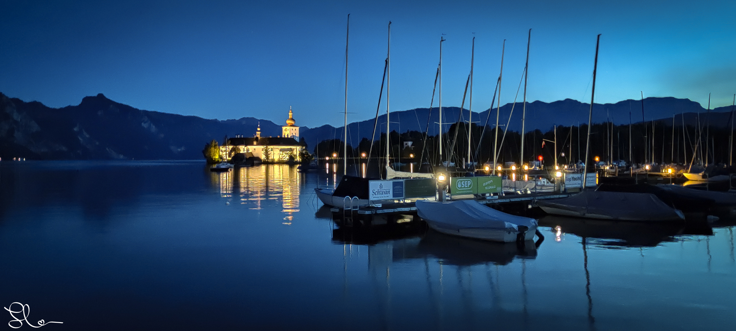 Blaue Stunde am Traunsee