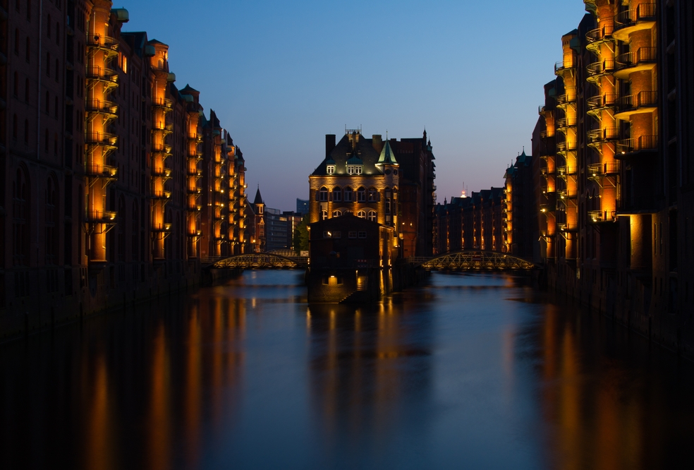 Blaue Stunde am Wasserschlösschen