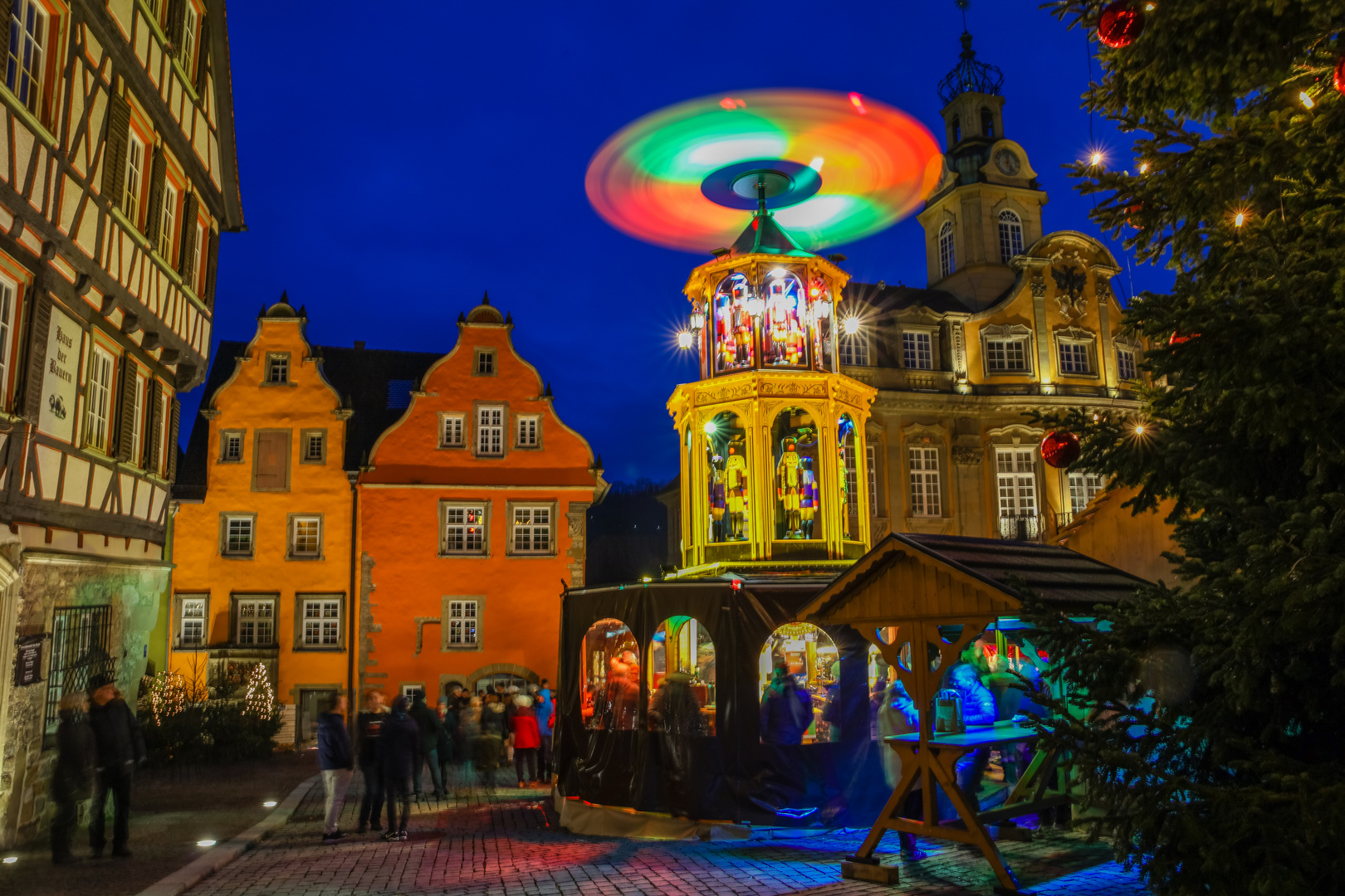 blaue Stunde am Weihnachtsmarkt 3