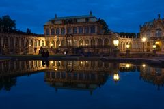 blaue Stunde am Zwinger, Dresden