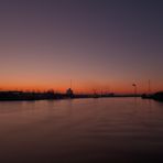 Blaue Stunde an der Alten Süderelbbrücke