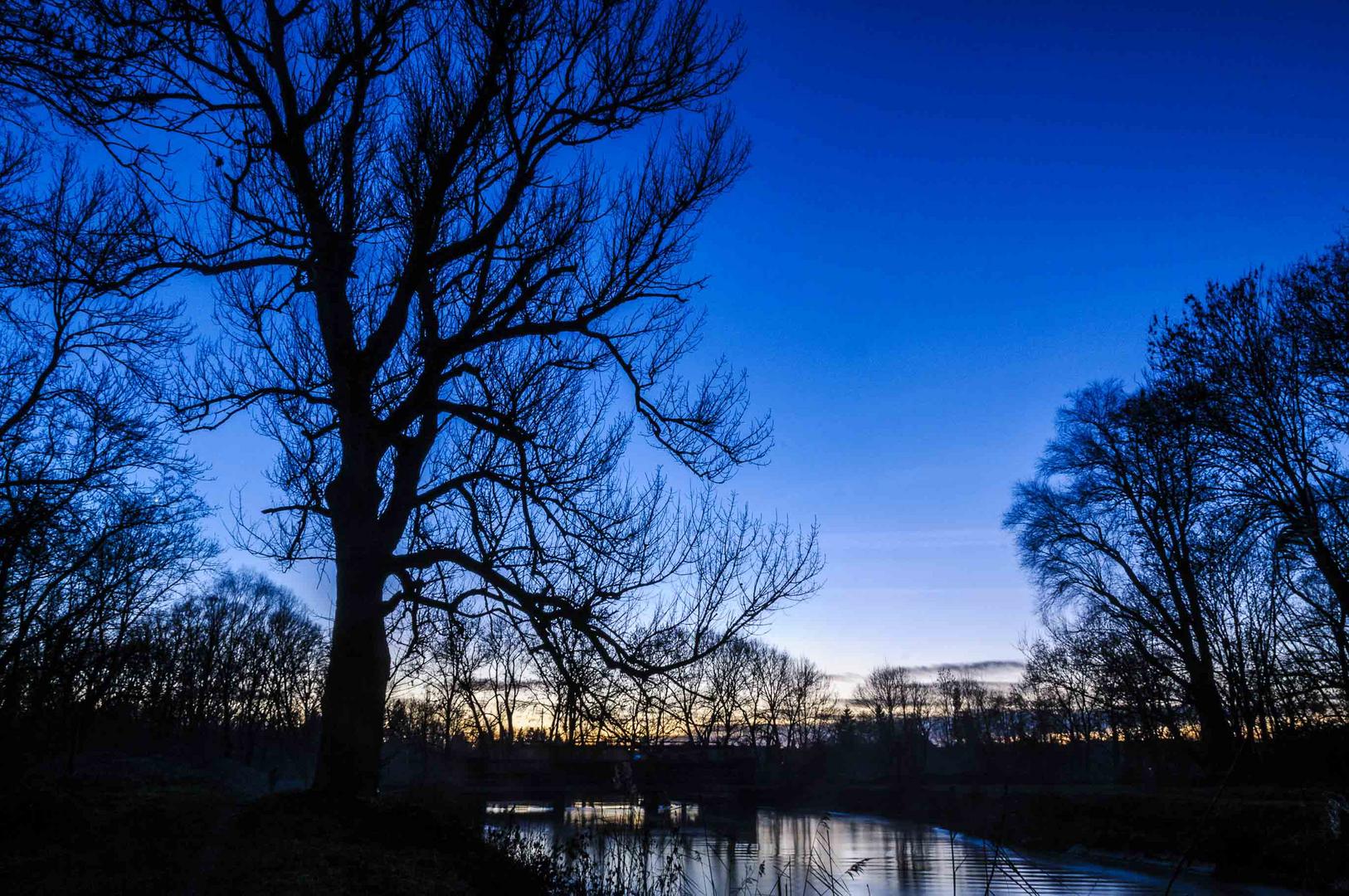 Blaue Stunde an der Amper