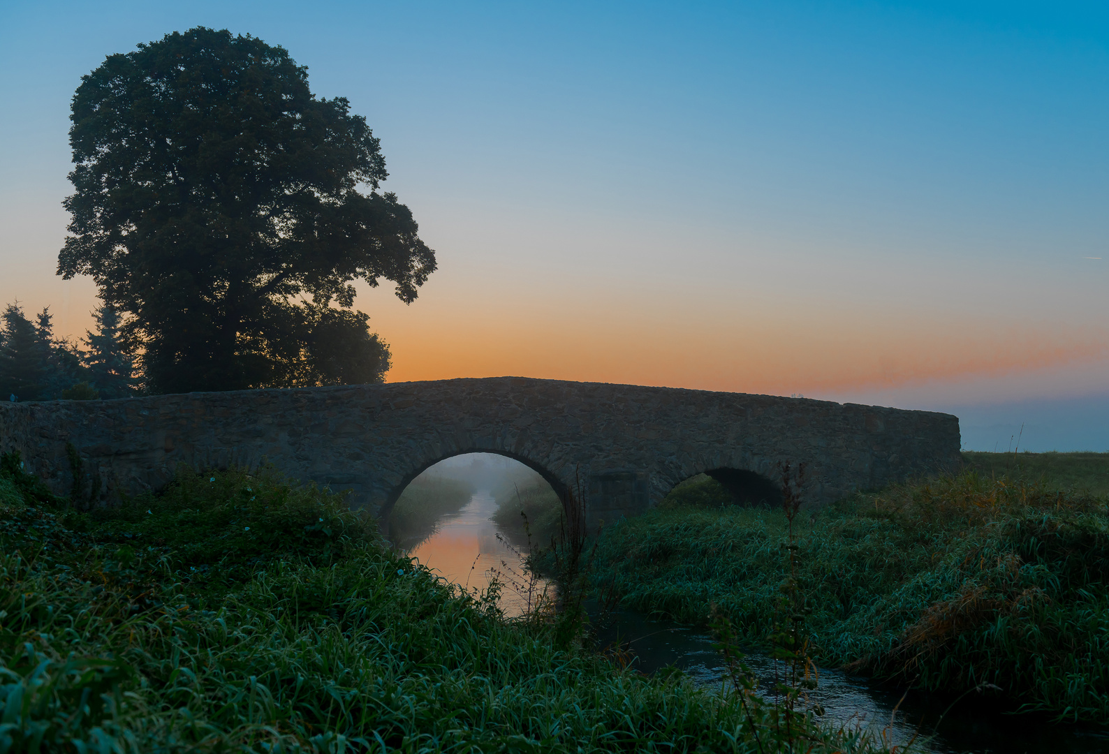 Blaue Stunde an der Dahle