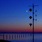 blaue Stunde an der Elbe