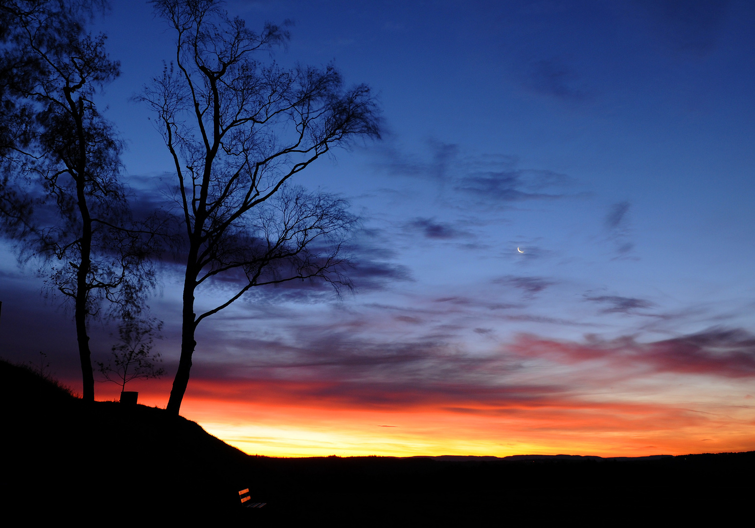 Blaue Stunde an der Haube