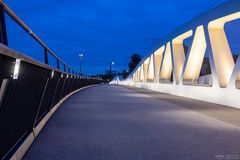 Blaue Stunde an der Kienlesbergbrücke