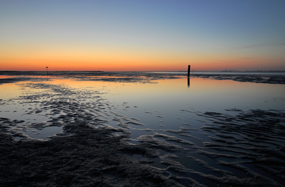 Blaue Stunde an der Nordsee