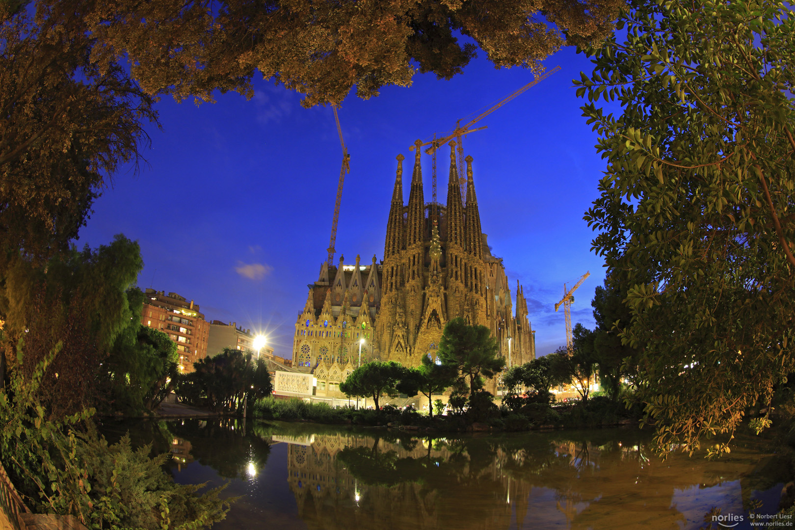 Blaue Stunde an der Sagrada Familia