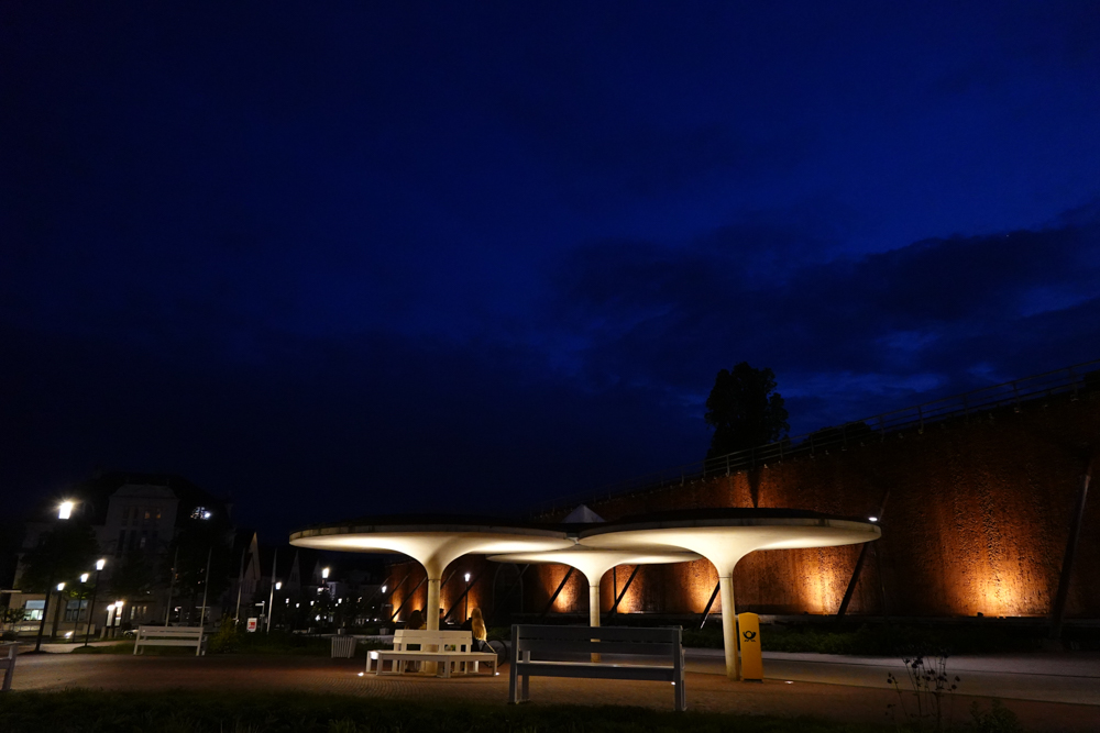 Blaue Stunde an der Saline