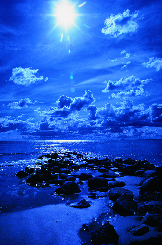 Blaue Stunde an der Schwedenbrücke..