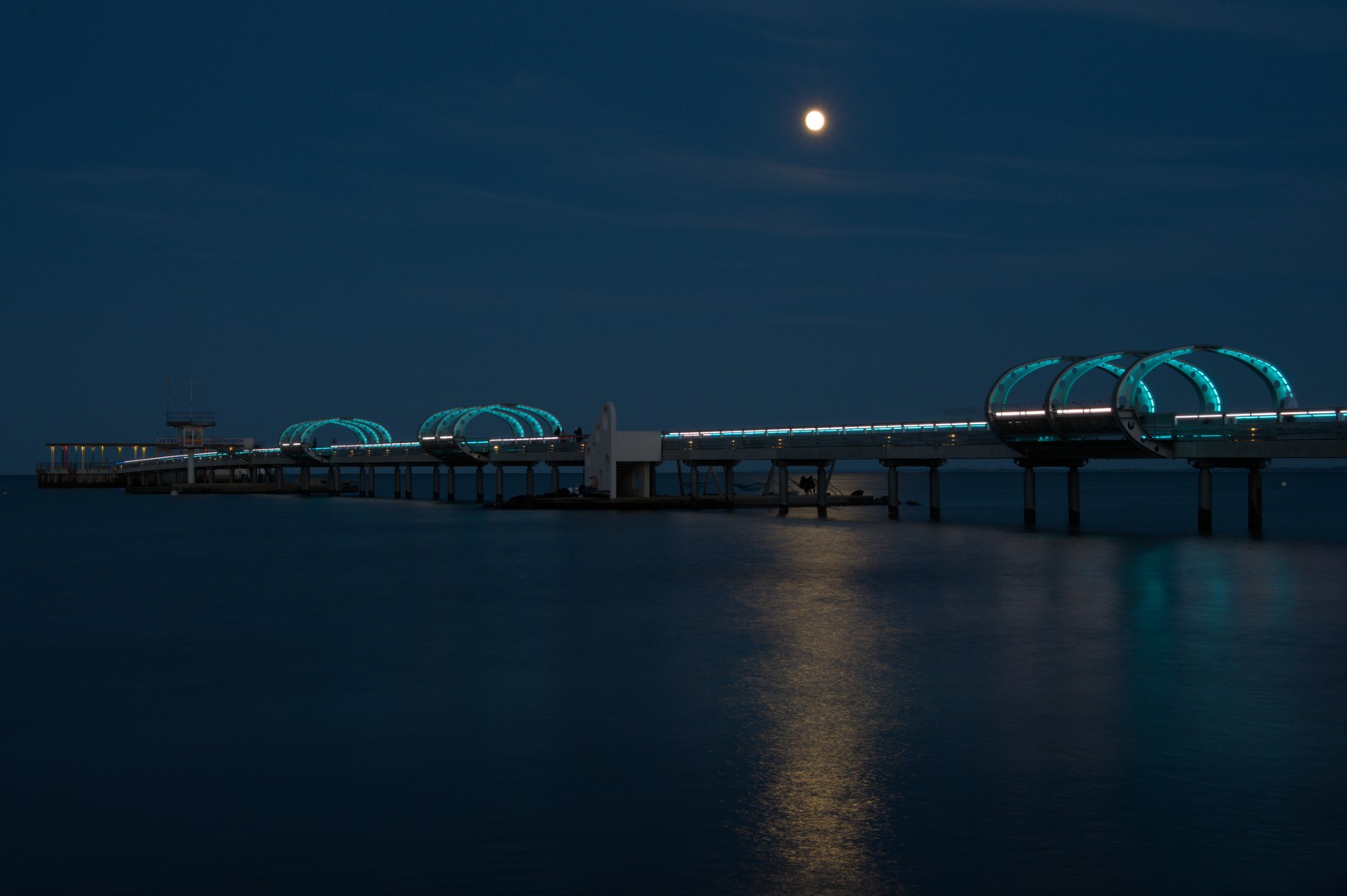 Blaue Stunde an der Seebrücke