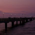 Blaue Stunde an der Seebrücke in Ahlbeck