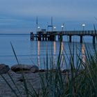 Blaue Stunde an der Seebrücke in Haffkrug (Ostsee)