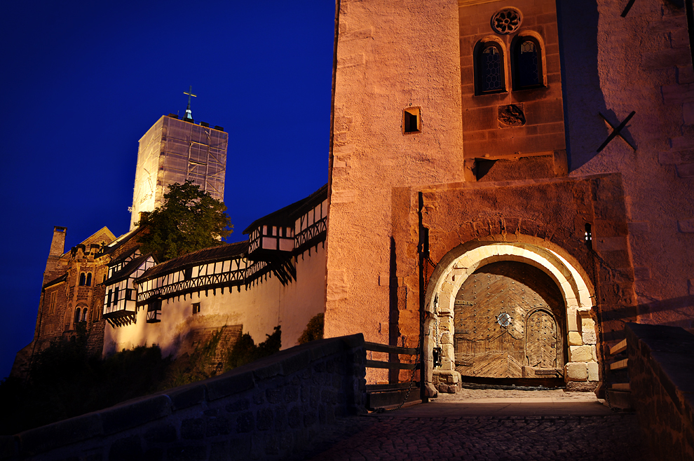 Blaue Stunde an der Wartburg