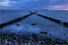 Blaue Stunde an der X-Buhne...