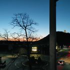 Blaue Stunde auf dem Balkon