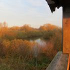 blaue Stunde auf dem Beobachtungsturm