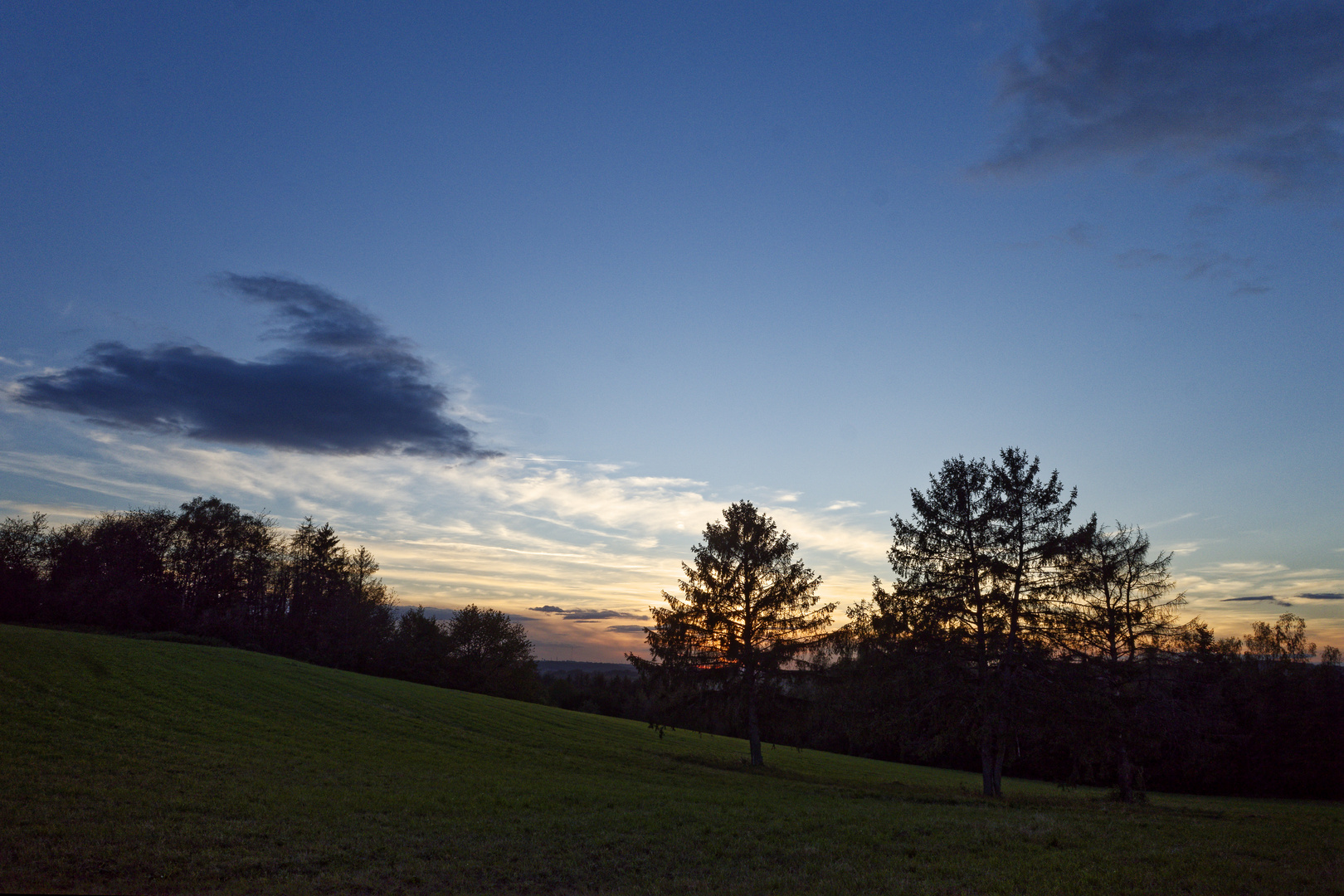 Blaue Stunde auf dem Hangarder Flur (2)