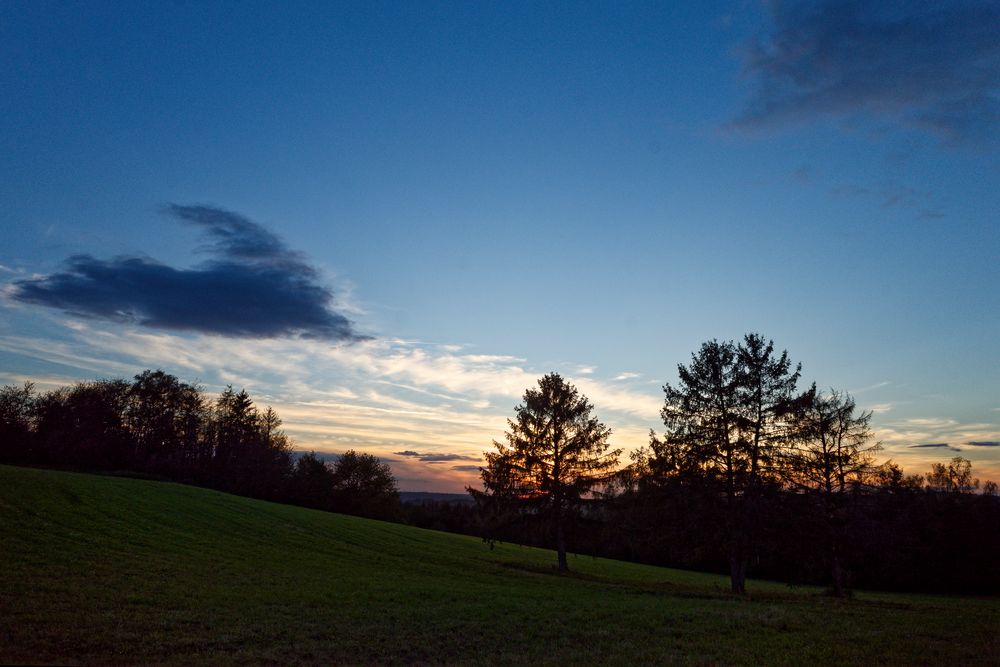 Blaue Stunde auf dem Hangarder Flur (2)