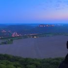 Blaue Stunde auf dem Lilienstein