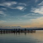 Blaue Stunde auf dem Starnberger See