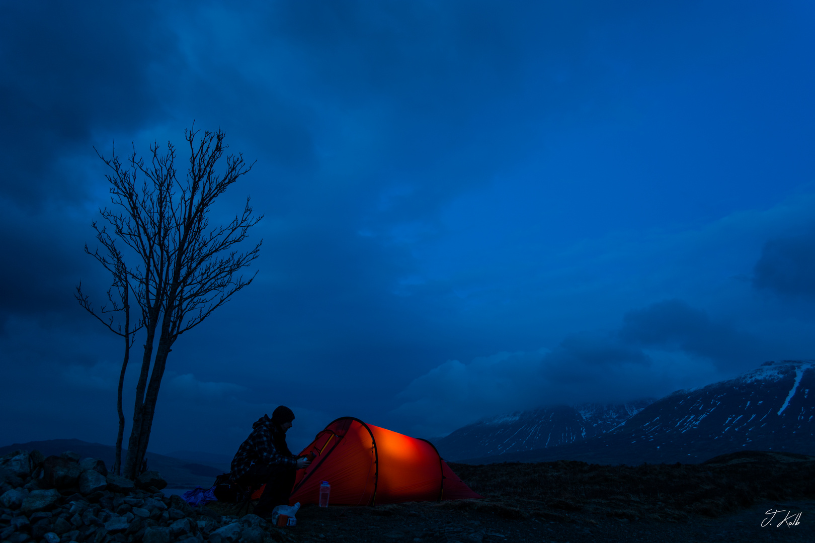 Blaue Stunde auf dem West Highland Way