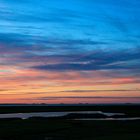 Blaue Stunde auf der Hallig Hooge