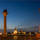 Blaue Stunde auf der Piazzetta San Marco